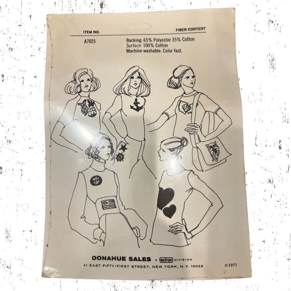 Vintage 1971 TALON TEXTRON APPLIQUES - Picture 2 of 3